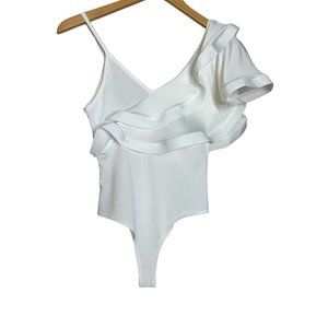 White bodysuit Spandex Top - Size S